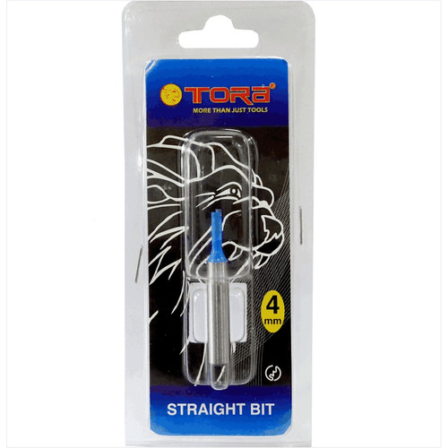 TORA Router One Blade Straight Bits 4 MM 1/4 Inch - Mata Profil