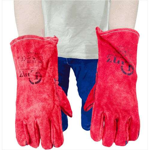 LINZ Sarung Tangan Las 14 Inch Warna Merah