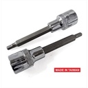 TOBY Socket L Panjang H4 100 MM - Drive Bits 1/2 DR - TAIWAN
