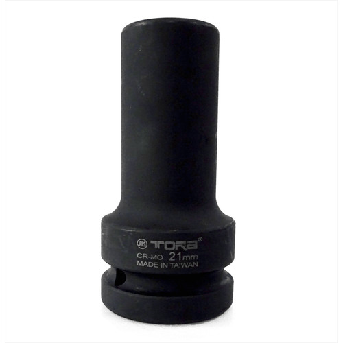 TORA Mata Sok Impact Long 21 mm 1" 6 PT - Socket Deep Impact - Taiwan