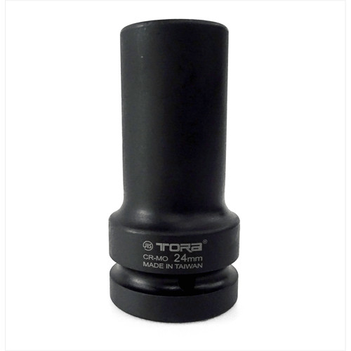 TORA Mata Sok Impact Long 24 mm 1" 6 PT - Socket Deep Impact - Taiwan