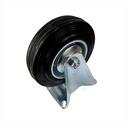 TORA Roda Caster Karet Mati 5 Inch - Black Rubber Rigid