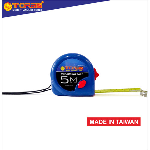 TORA Meteran 5 Meter Body Biru - Taiwan