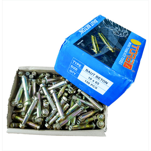 TORA Baut Beton 10 x 65 mm Satuan - Ramset Dynabolt