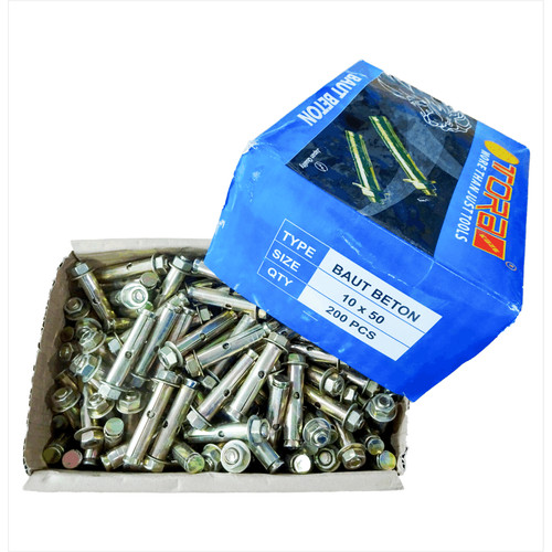 TORA Baut Beton 10 x 50 mm Satuan - Ramset Dynabolt