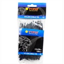 TORA Kabel Tis Nylon 2.5 x 100 mm - Tali Ikat Warna Hitam 100 Pcs