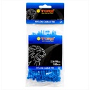 TORA Kabel Tis Nylon 2.5 x 100 mm - Tali Ikat Warna Biru 100 Pcs
