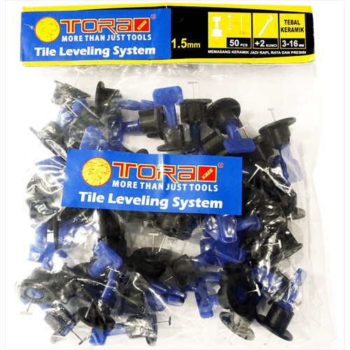 TORA Tile Leveling Reusable - Alat Perata Keramik Granit Putar 1.5 MM