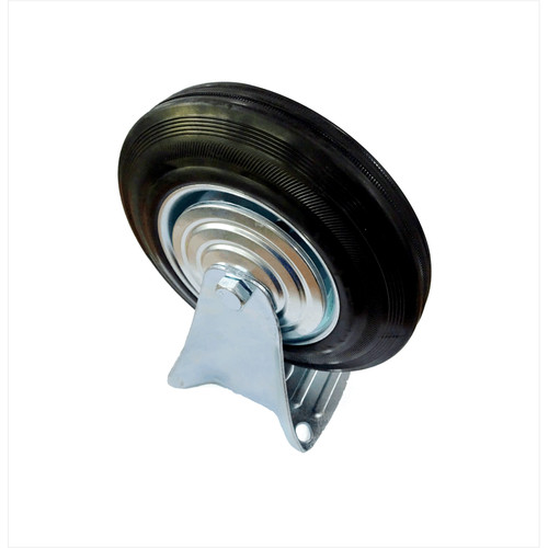TORA Roda Caster Karet Mati 6 Inch - Black Rubber Rigid
