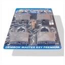 TORA Gembok Master Key Premium - Master Key New 60 mm 4 Pcs