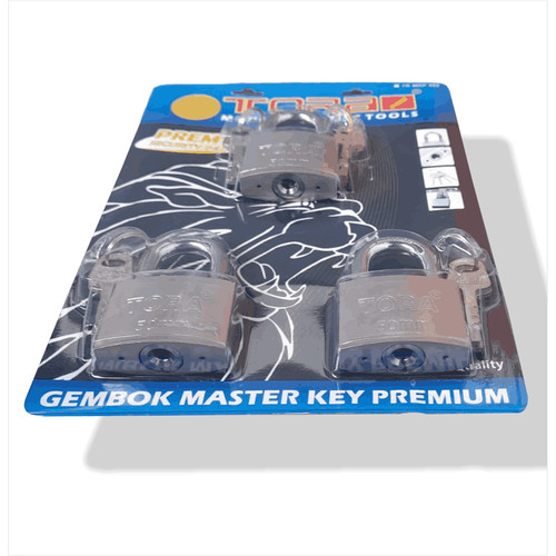 TORA Gembok Master Key Premium - Master Key New 50 mm 3 Pcs