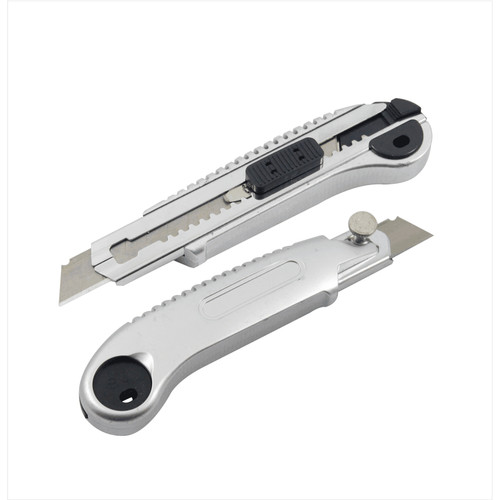 TORA Pisau Cutter Gagang Silver 18mm