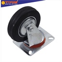 TORA Roda Caster Karet Hidup - troli trolley lori 5 Inch