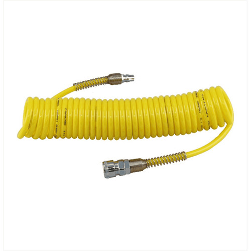 Recoil PU Hose Yellow - Selang Kompresor 12 & 15M - Made In Taiwan