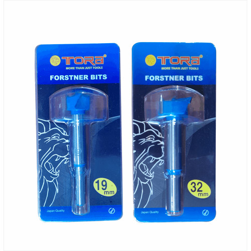 TORA Router Forstner Bits TCT - Mata Profil Trimmer 16 -25mm 1/4 Inch