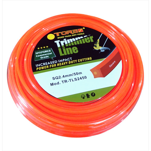 TORA Trimmer Line - Senar Potong Rumput 2.4 MM 50 M Meter