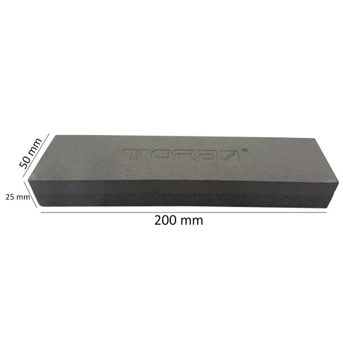 TORA Batu Asahan Pisau - Batu Asah Hitam Silicon Carbide 8 Inch