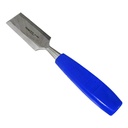 TORA Pahat Kayu Gagang Biru 1 1/2 Inch - Carbon Stell