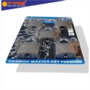 TORA Gembok Master Key Premium - Master Key New 50 mm 5 Pcs