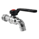 TORA Kran Air - Keran Plat Gagang Panjang Warna 1/2 & 3/4 Inch