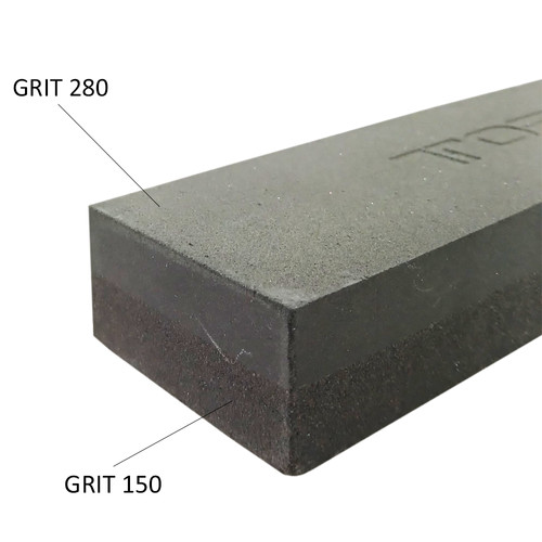 TORA Batu Asahan Pisau - Batu Asah Hitam Silicon Carbide 8 Inch
