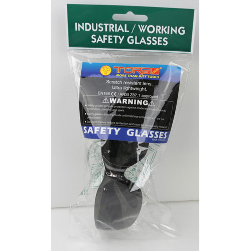TORA Safety Glasses - Kaca Mata Safety Grey & Clear - TAIWAN