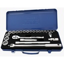 TORA Kunci Soket Set - Socket Set 24 Pcs 1/2 DR 6PT & 12PT - TAIWAN