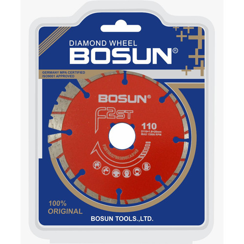 BOSUN Diamond Wheel Cutting Stone Segmented 4 Inch - ORIGINAL