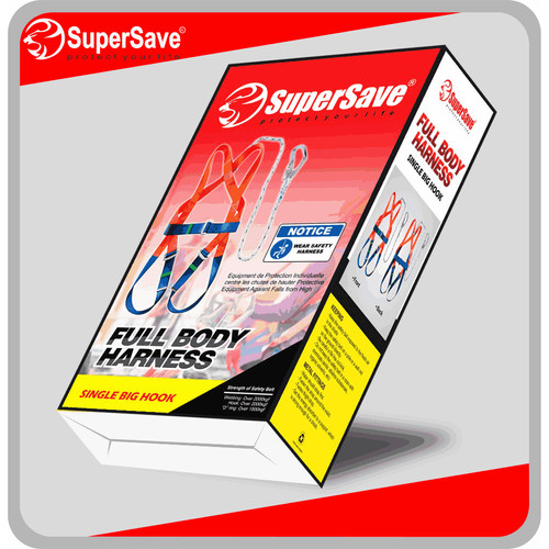 SUPERSAVE Safety Harness 1 Hook - Sabuk Pengaman Full Body Single Hook