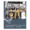 TORA Gas Water Heater - Pemanas Air Digital Glass 6 Liter LPG GWH6E
