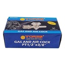 TORA Kran Angin - Keran Gas - Stop Kran - Air Cock 3/8" X PT 1/2