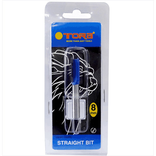 TORA Router Two Blade Straight Bits 8 MM 1/4 Inch - Mata Profil