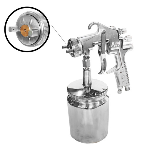 SGL Spray Gun F100S Fine Polishing - Alat Semprot Cat Tabung Bawah
