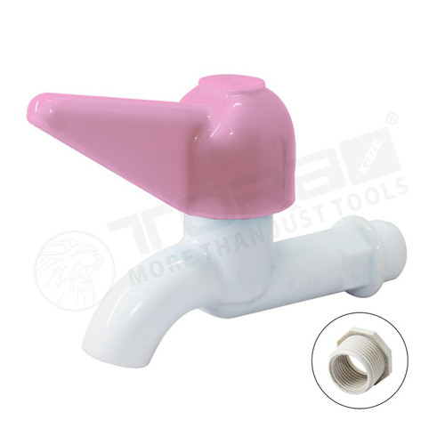 TORA Kran Air Plastik Pvc 1/2 + 3/4 Inch (Satuan/Pcs)
