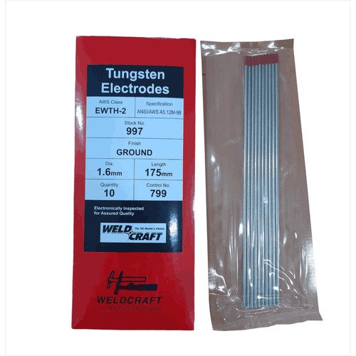 WELDCRAFT Tungsten Electrodes 1.6 x 175 mm - Satuan / 1 Pc