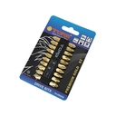 TORA Mata Obeng Angin Bolak Balik Plus Pendek Set 10 Pcs 45 MM Gold