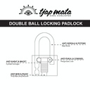 TJAP MATA / CAP MATA Gembok 50 MM (5 Pcs), Leher Panjang, Master Key