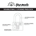 TJAP MATA / CAP MATA Gembok 40 MM (Leher Panjang)