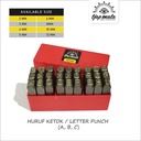 TJAP MATA / CAP MATA Huruf Ketok / Letter Punch