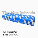 TJAP MATA / CAP MATA Kunci Pas / Open End Wrench Set 12 Pcs (6-32) MM
