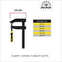 TJAP MATA / CAP MATA Clamp F / Klem / Catok F Kayu Heavy Duty
