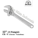 TJAP MATA / CAP MATA Kunci Inggris / Adjustable Wrench (2 IN 1)