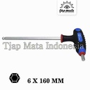 TJAP MATA / CAP MATA Kunci L SNCM Gagang Karet - Ball Point 6 X 160 MM