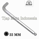TJAP MATA / CAP MATA Kunci L SNCM Ballpoint Extra Long 22 MM