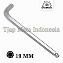 TJAP MATA / CAP MATA Kunci L SNCM Ballpoint Extra Long 19 MM