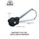 TJAP MATA / CAP MATA Gagang Kunci Sok Rachet / Ratchet 3/4" DR Auto QR