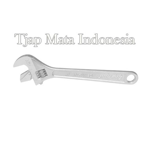 TJAP MATA / CAP MATA Kunci Inggris / Adjustable Wrench 8" (2 In 1) CR