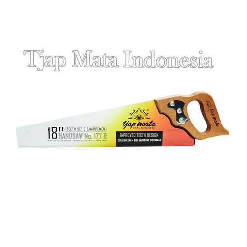 TJAP MATA / CAP MATA Gergaji Tangan / Kayu / Hand Saw18 " Gagang Round