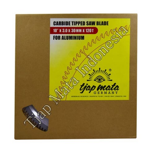TJAP MATA / CAP MATA Gergaji TCT / TIP SAW 10" X 120T (Alumunium)