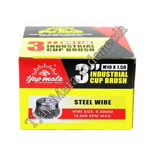TJAP MATA / CAP MATA Sikat Mangkok / Kawat (Steel Wire) 3"
